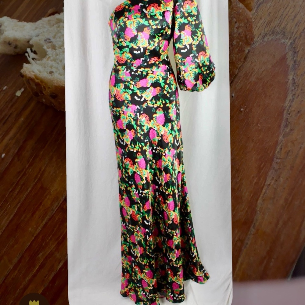 Floral Silk Maxi Dress